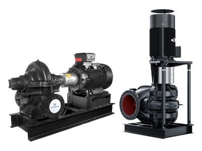 Bombas horizontales de cámara partida Grundfos LS, LSV