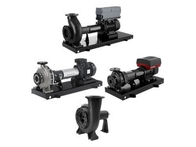 Bombas con acoplamiento largo de aspiración final monoetapa Grundfos NK, NKE