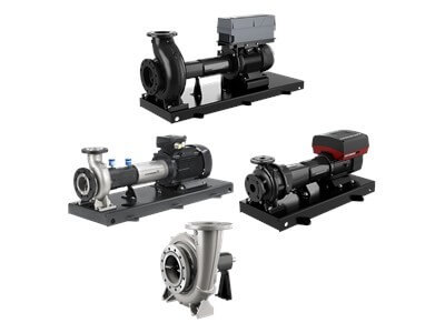 Bombas con acoplamiento largo de aspiración final monoetapa Grundfos NKG, NKGE